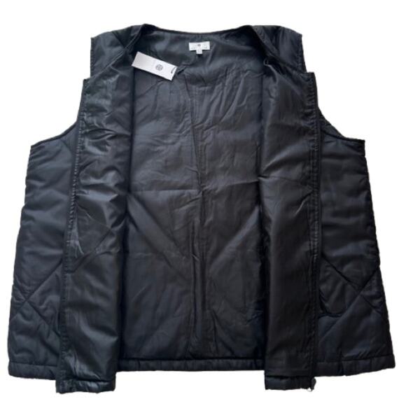 Socialite Vest Coat Black Quilted Front Zip Lightweight Boxy Puffer Plus 2X NEW - Picture 9 of 13